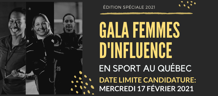 Gala Femmes d’influence en sport au Québec