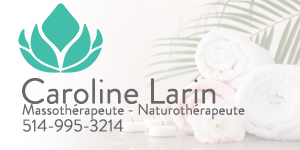 Caroline Larin, Massothérapeute et Naturothérapeute